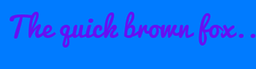 Image with Font Color 6610F2 and Background Color 007BFF